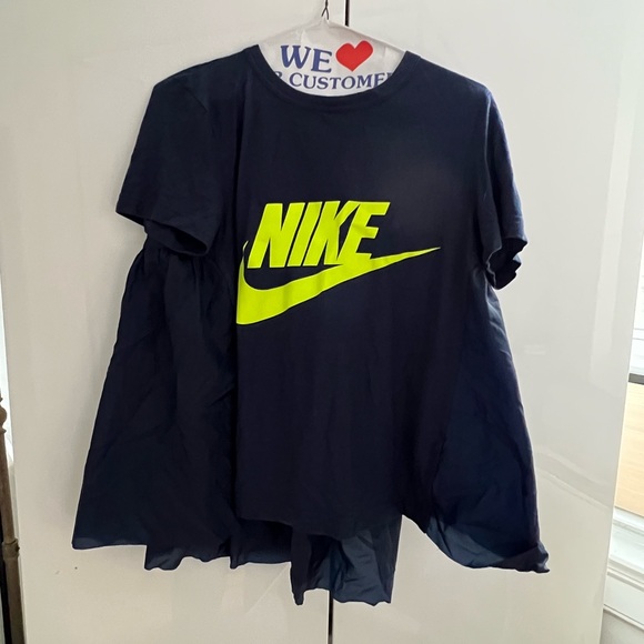NIKE x Sacaï flared nylon top with neon printing SIZE MEDIUM - Picture 4 of 6